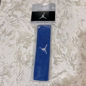Jordan Jump-man Unisex Terry Headband in Royal Blue/Silver